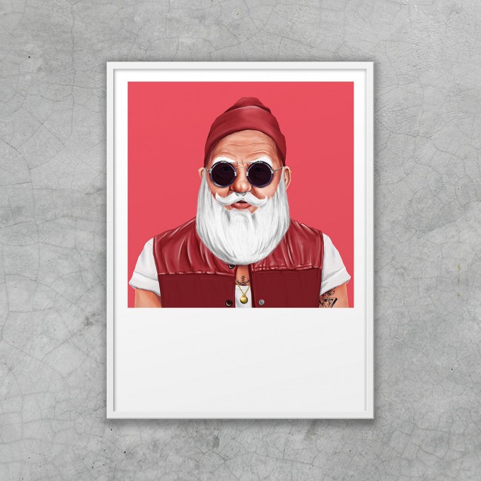 HIPSTORY Santa Claus Artprint DIN A5 HIPSTORY Santa Claus Artprint DIN A5