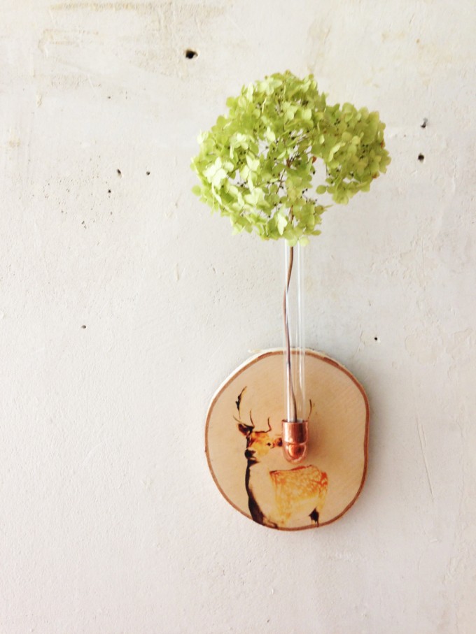 madeva Holzliebe Hirsch Wandvase madeva Holzliebe Hirsch Wandvase