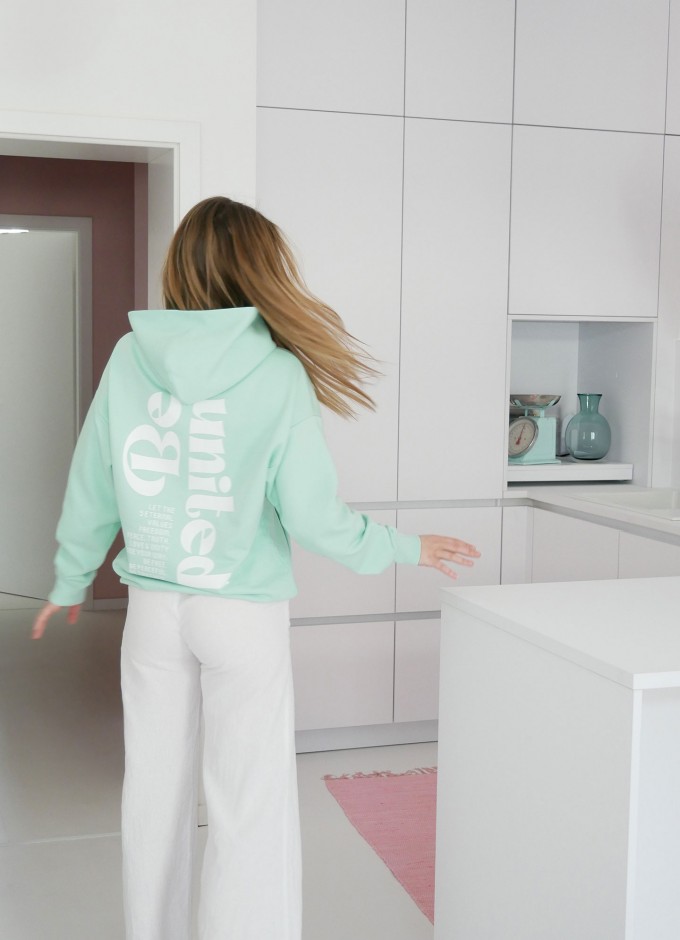 SPARKLES OF LIGHT | Unisex Sweatshirt türkis| BE UNITED