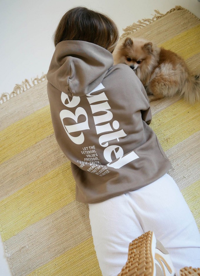 SPARKLES OF LIGHT | Unisex Sweatshirt braun| BE UNITED