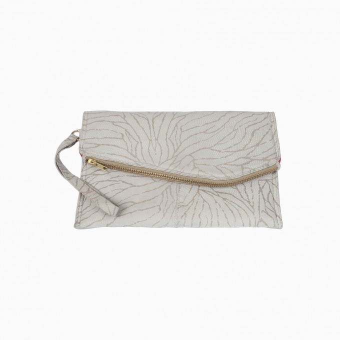 FILDPIECES Clutch IMAN hellgrau beige FILDPIECES Clutch IMAN hellgrau beige