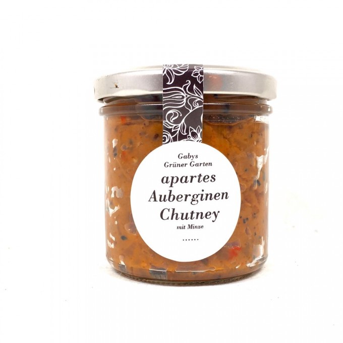Gabys Grüner Garten apartes Auberginen Chutney 170g Gabys Grüner Garten apartes Auberginen Chutney 170g