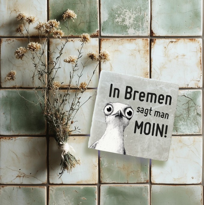 Stadtliebe® | Bremen Marmor Magnet „Bremen MOIN“