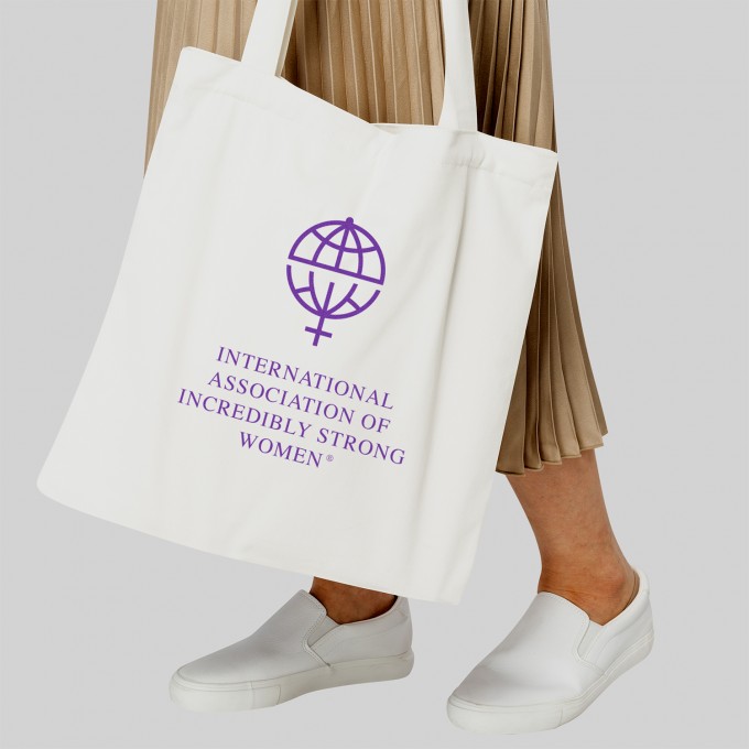 "International Association Of Incredibly Strong Women" Baumwolltasche