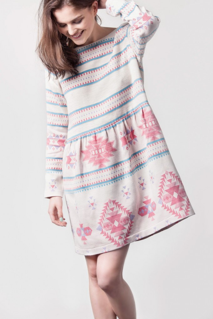 Johanna Junker // Kleid türkis – rosé (onesize) Johanna Junker // Kleid türkis – rosé (onesize)