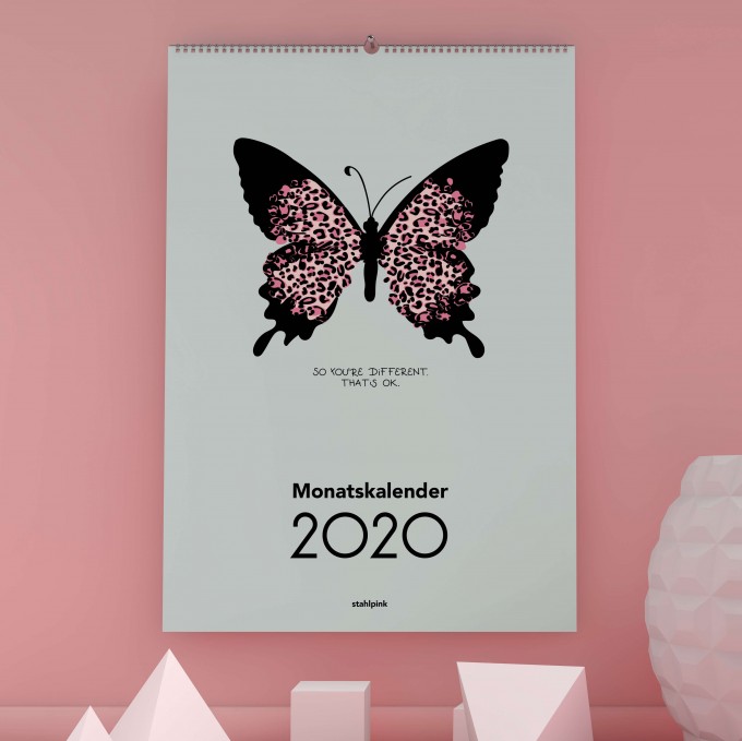 stahlpink – Monatskalender 2020: "So you're different. That's ok." stahlpink – Monatskalender 2020: "So you're different. That's ok."