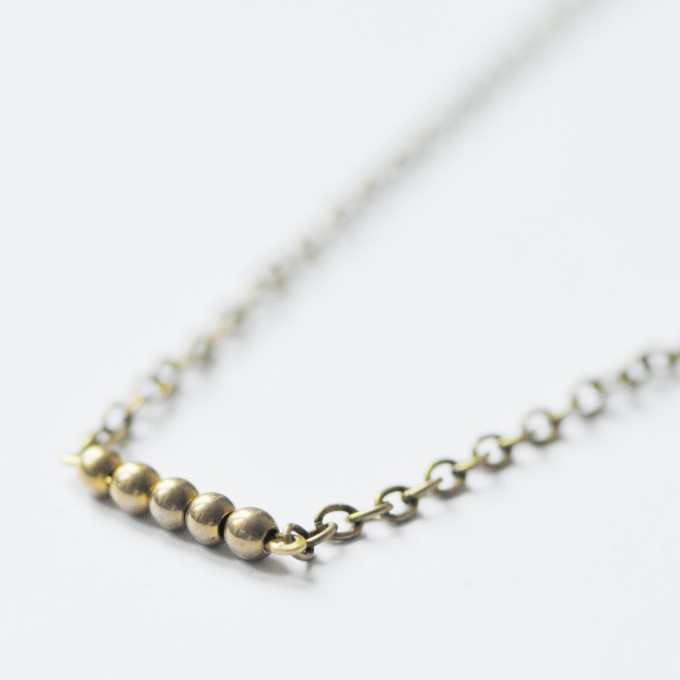 nahili KETTE "golden dots" alt - gold bronze