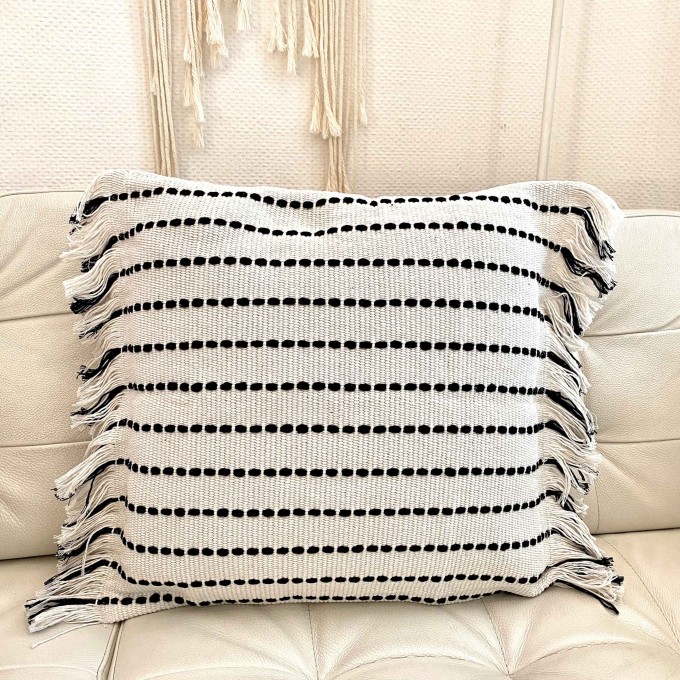 adorist - Boho Kissenbezug Fringes, quadratisch adorist - Boho Kissenbezug Fringes, quadratisch