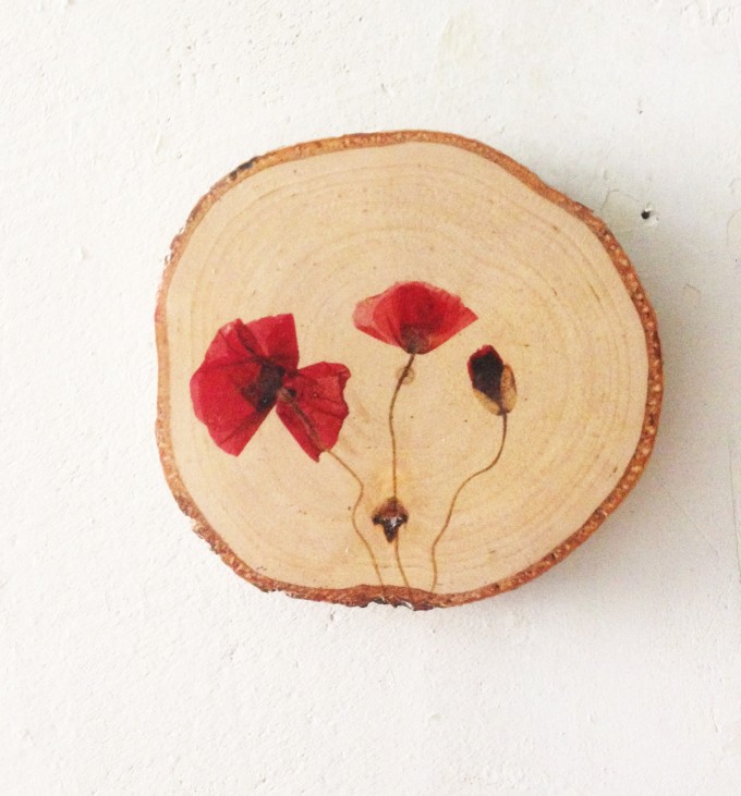 madeva Holzliebe Astscheibe "Klatschmohn" madeva Holzliebe Astscheibe "Klatschmohn"