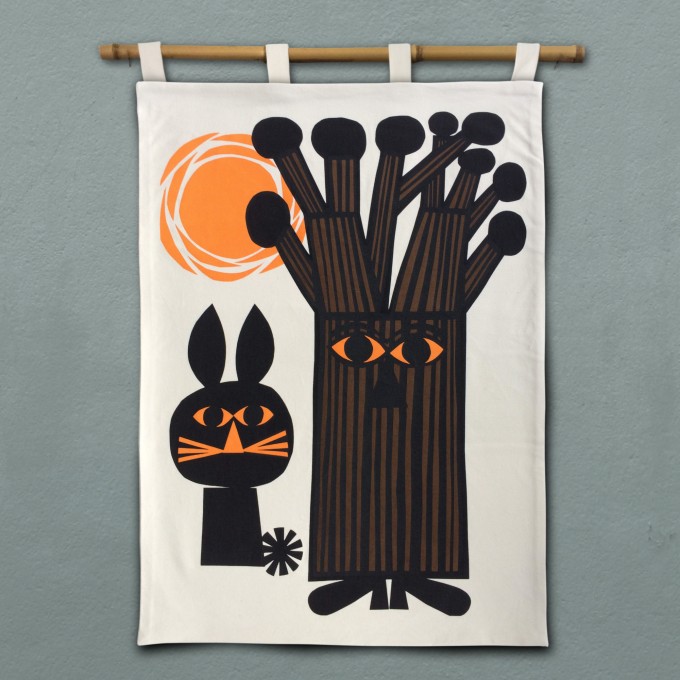 Print now - Riot later ● Knobbly Tree Wandbehang, Stoffsiebdruck Print now - Riot later ● Knobbly Tree Wandbehang, Stoffsiebdruck