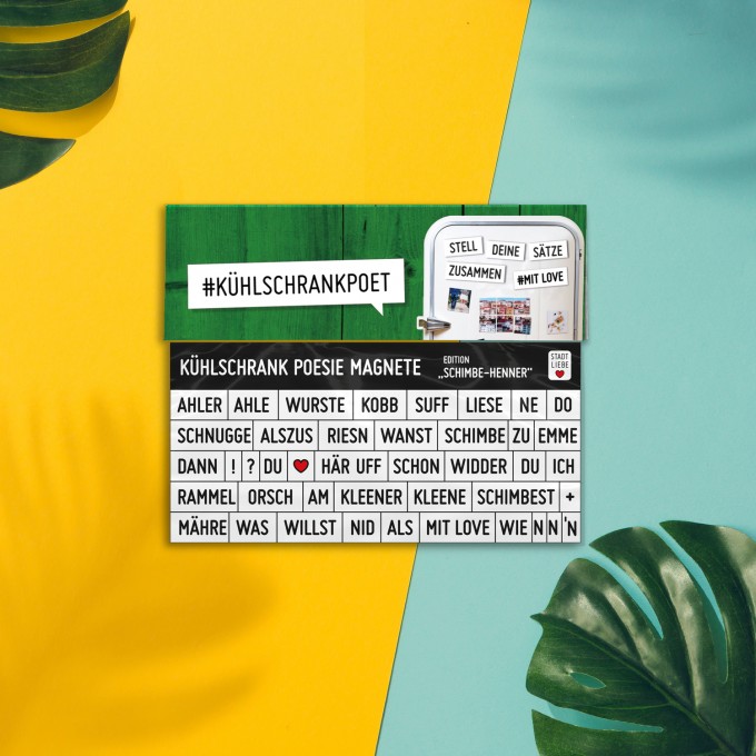 Stadtliebe® | Kassel Kühlschrank Poesie Magnete „Schimbe-Henner“ Stadtliebe® | Kassel Kühlschrank Poesie Magnete „Schimbe-Henner“