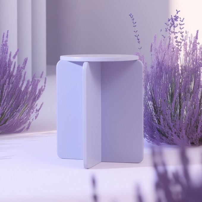 XO Hocker und Sidetable in LAVENDEL von Studio Sonntag XO Hocker und Sidetable in LAVENDEL von Studio Sonntag