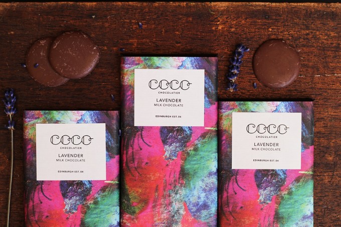 3x Coco Chocolatier Milchschokolade Lavendel (40%) 3x Coco Chocolatier Milchschokolade Lavendel (40%)