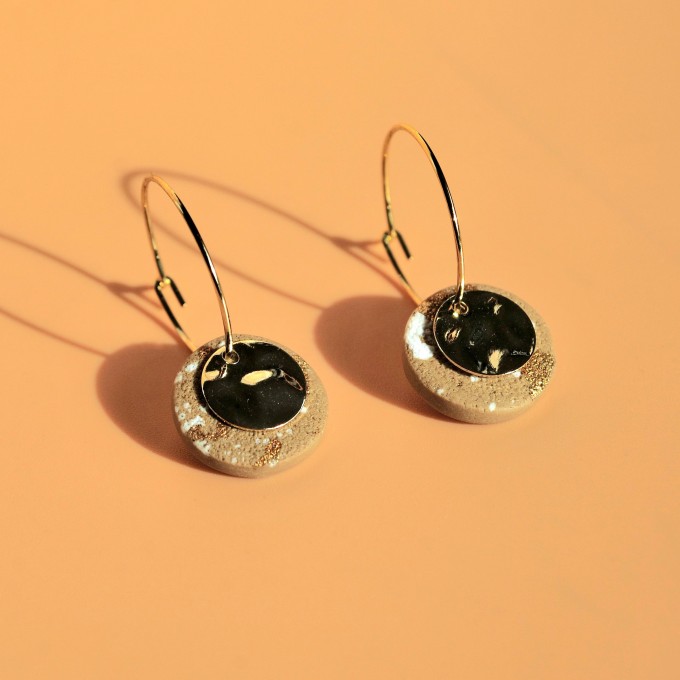 Minimalistische Creolen | 18K vergoldet | Santoclay