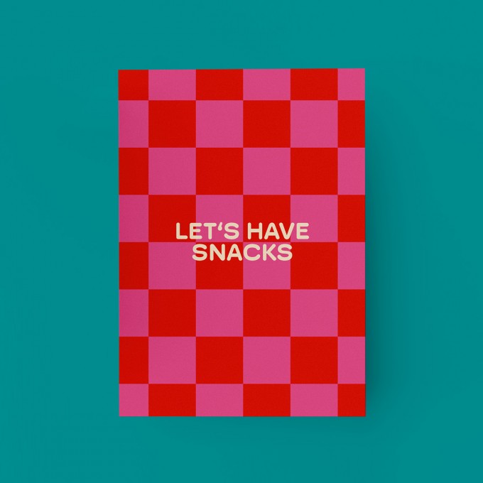 MAMF® "Let's Have Snacks" Postkarte