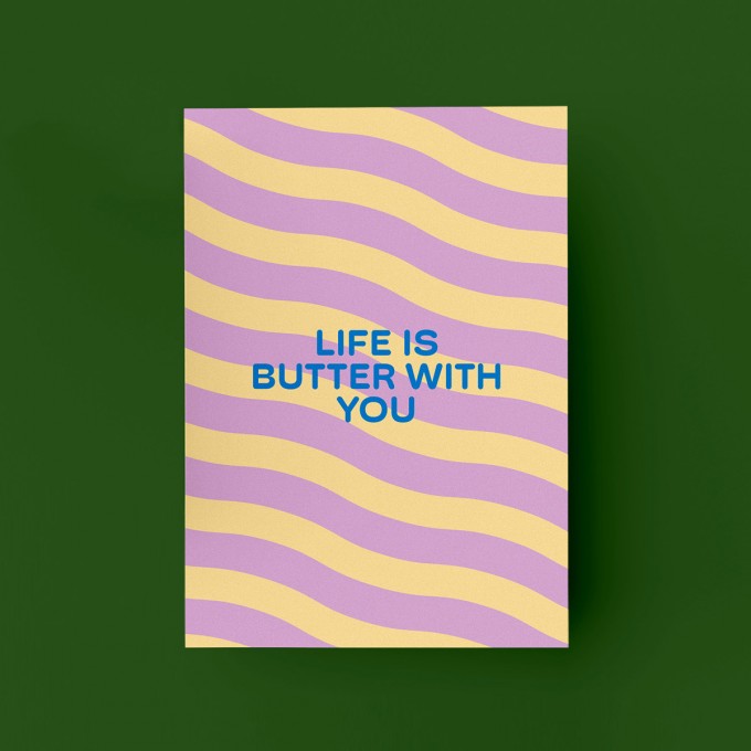 MAMF® "Life Is Butter With You" Postkarte