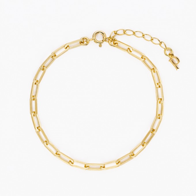 Klassisches Gliederarmband aus Gold Vermeil | Paeoni Colors