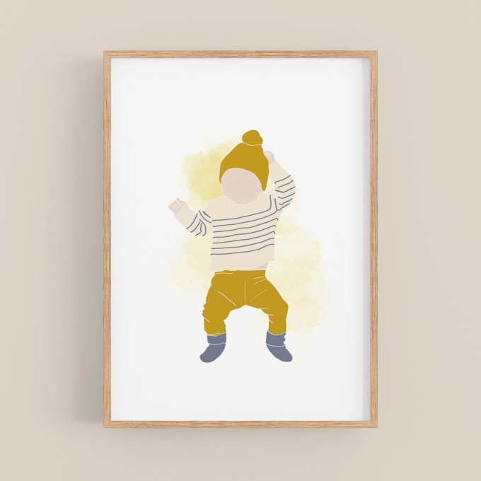hasenkinder - Digitalprint - little boy DIN A4 hasenkinder - Digitalprint - little boy DIN A4