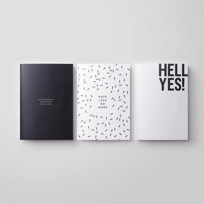 Love is the new black — Notizhefte 3er-Set, Din A5 Format Love is the new black — Notizhefte 3er-Set, Din A5 Format