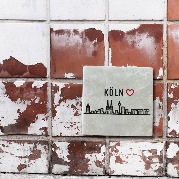 Stadtliebe® | Köln Marmor Magnet "Köln Skyline" Stadtliebe® | Köln Marmor Magnet "Köln Skyline"