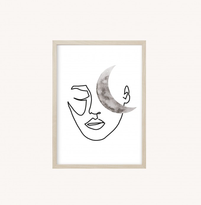 Kruth Design POSTER / MOON FACE Kruth Design POSTER / MOON FACE
