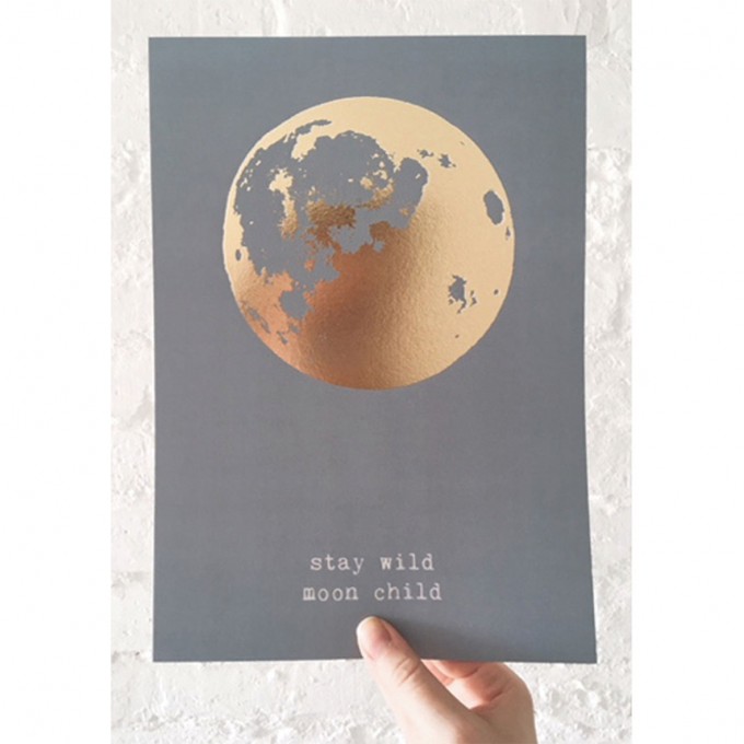 STAY WILD MOON CHILD - A4 PRINT - ANNA-COSMA STAY WILD MOON CHILD - A4 PRINT - ANNA-COSMA