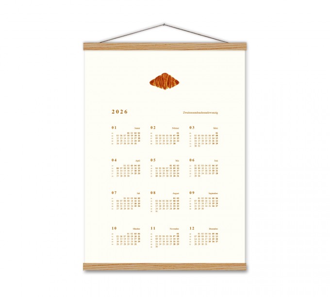 Kalender Croissant 2026 - SANS. Kalender Croissant 2026 - SANS.