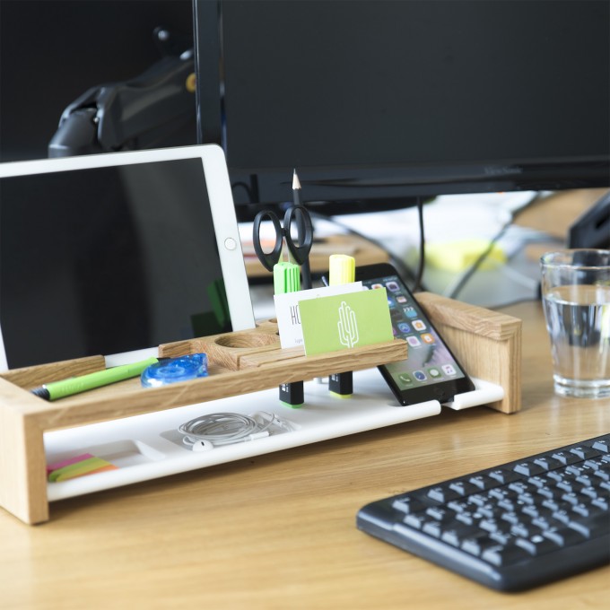 Office Organizer klipo, Büro Organizer aus Holz | Schreibtisch Ordnungssystem | Holzbutiq
