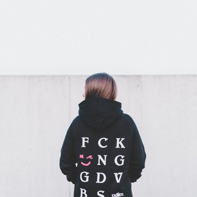 pellim. f*cking good vibes. hoodie schwarz pellim. f*cking good vibes. hoodie schwarz