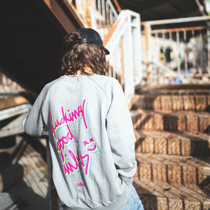 pellim. dizzy crewneck grau pellim. dizzy crewneck grau