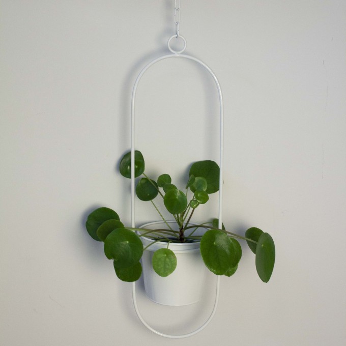 adorist - Hängetopf, Dekoring mit Blumentopf "Hanging Garden" Oval, weiß adorist - Hängetopf, Dekoring mit Blumentopf "Hanging Garden" Oval, weiß