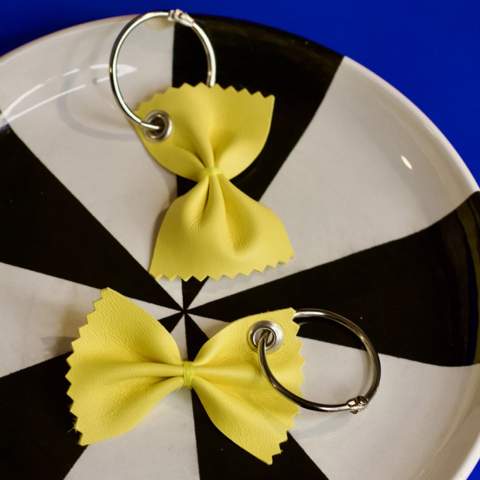 Leder Farfalle - Anhänger - Pikto3000