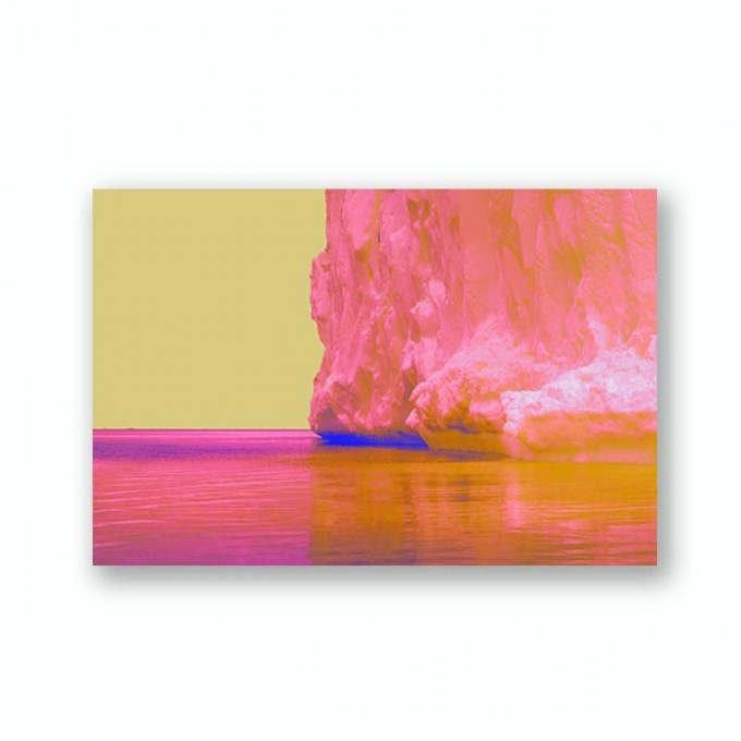 ZEITLOOPS "Pink iceberg", Fineartprint 40x60 cm