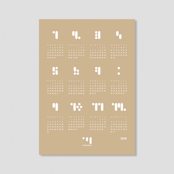 kalender 2019 almond buff Designwandkalender kalender 2019 almond buff Designwandkalender
