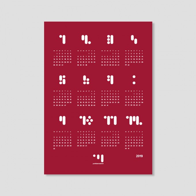 kalender 2019 jester red Designwandkalender kalender 2019 jester red Designwandkalender
