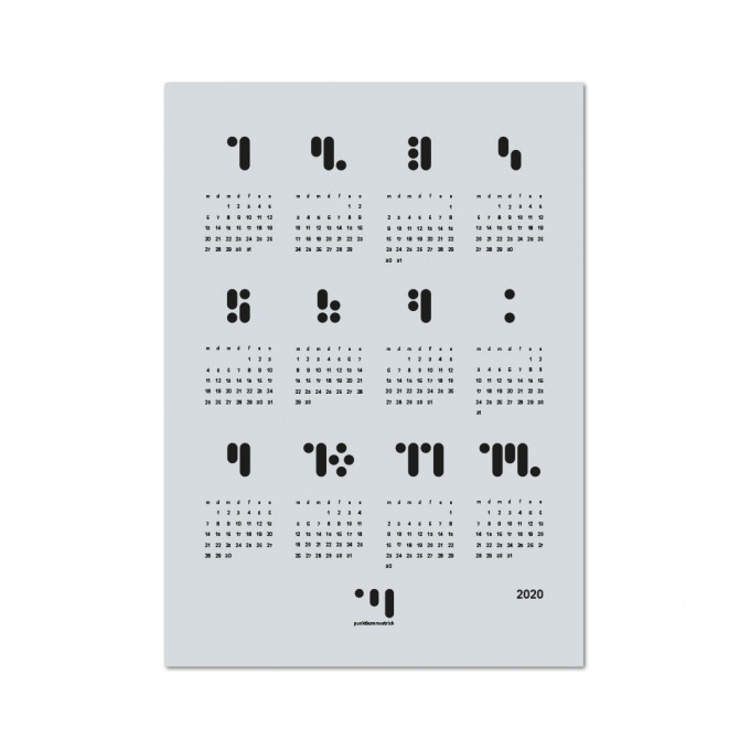 punktkommastrich - kalender 2020 glaciergray Designwandkalender punktkommastrich - kalender 2020 glaciergray Designwandkalender