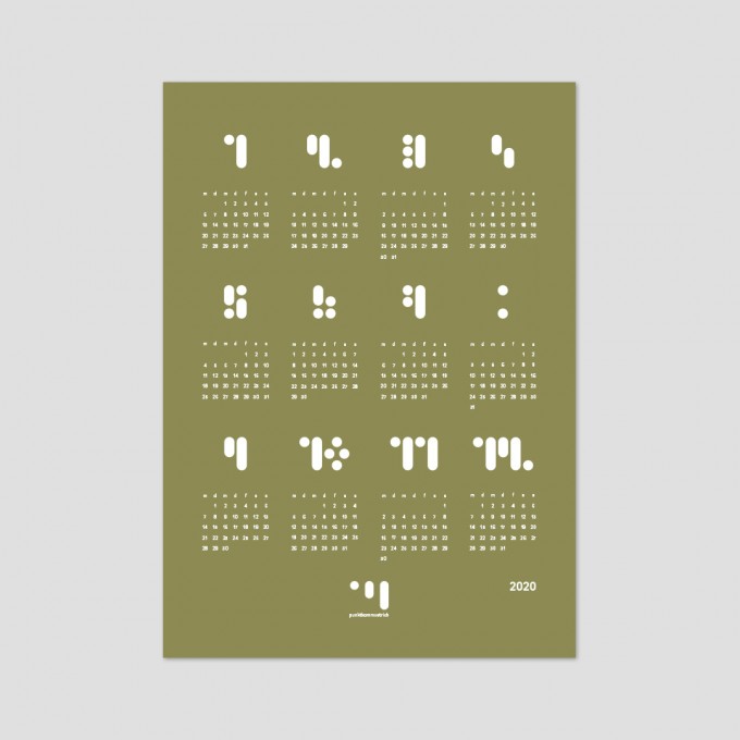 punktkommastrich - kalender 2020 greenolive Designwandkalender punktkommastrich - kalender 2020 greenolive Designwandkalender