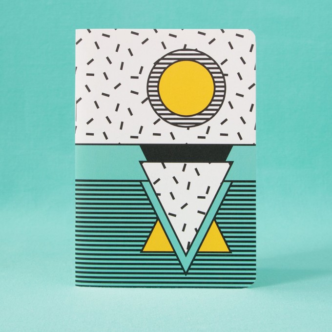 polypodium / Notizheft - A6 - I ♥ Memphis / turquoise polypodium / Notizheft - A6 - I ♥ Memphis / turquoise