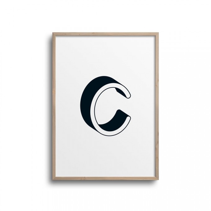 POSTER ABC – ALPHABET BUCHSTABE C Studio Schön® ABC Kollektion