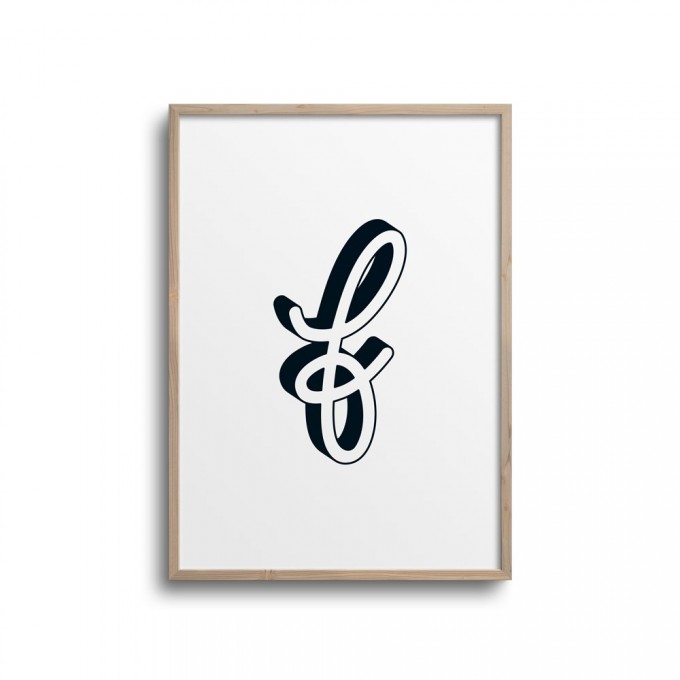 POSTER ABC – ALPHABET BUCHSTABE F Studio Schön® ABC Kollektion