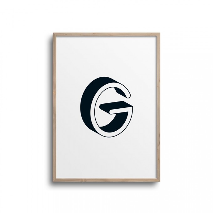 POSTER ABC – ALPHABET BUCHSTABE G Studio Schön® ABC Kollektion