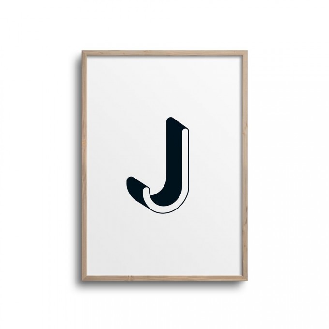 POSTER ABC – ALPHABET BUCHSTABE J Studio Schön® ABC Kollektion