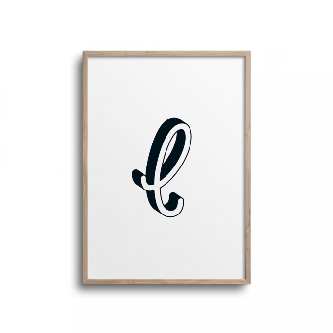 POSTER ABC – ALPHABET BUCHSTABE L Studio Schön® ABC Kollektion