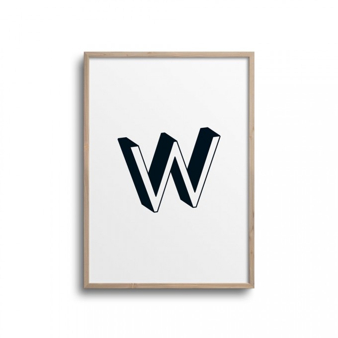 POSTER ABC – ALPHABET BUCHSTABE W Studio Schön® ABC Kollektion