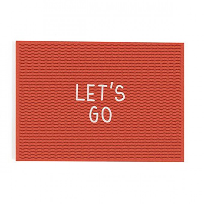 "Let’s go" Postkarte von Roadtyping "Let’s go" Postkarte von Roadtyping