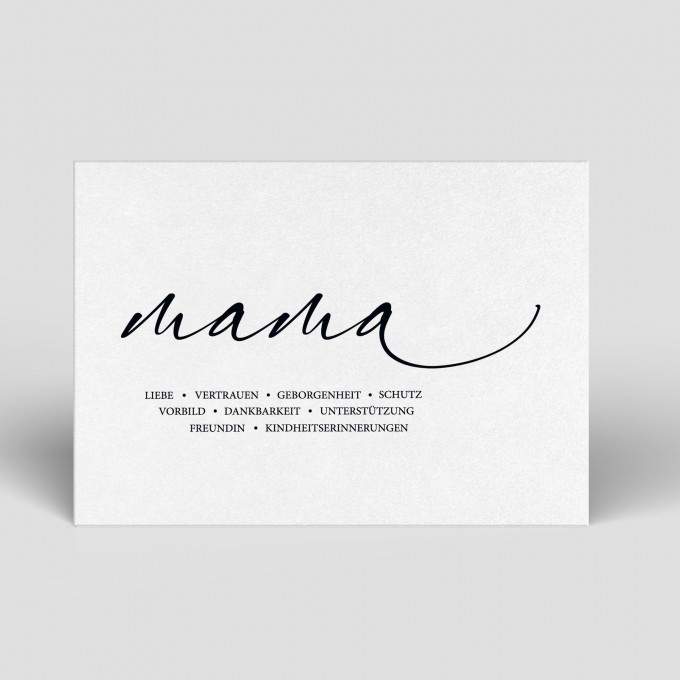 Postkarte - Muttertag - Nr. 48 - Naturbedacht