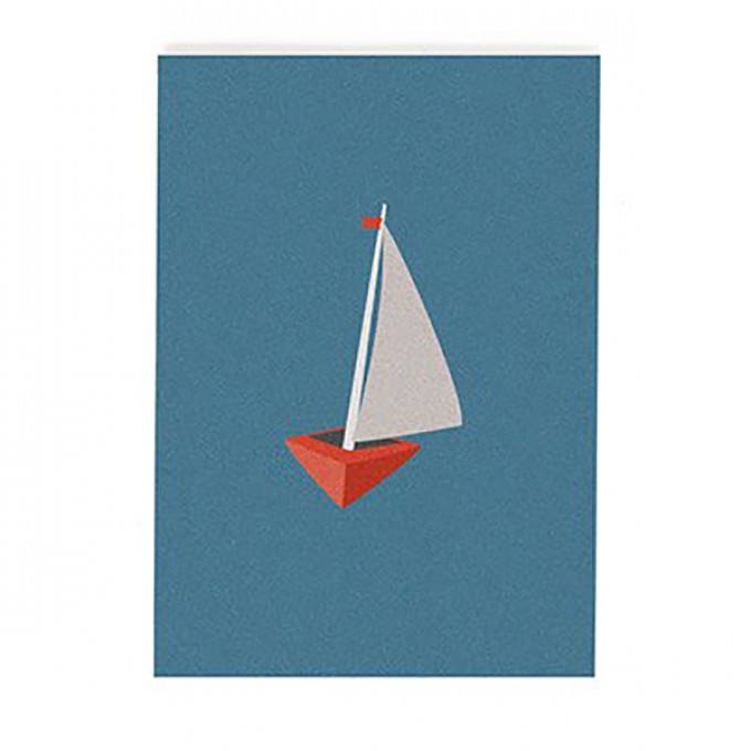 "Segelboot" Postkarte von Roadtyping