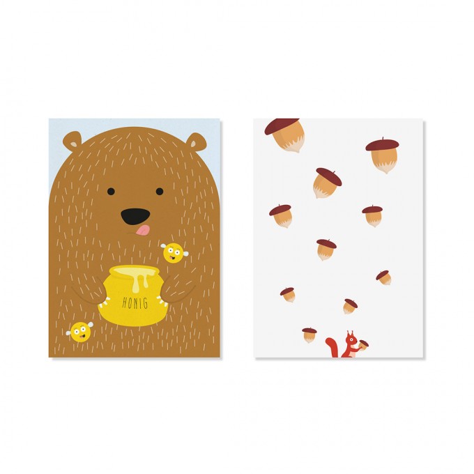 Edith schmuckes Papier "Nuts and honey - Postkarten Set "
2 Postkarten Edith schmuckes Papier "Nuts and honey - Postkarten Set "
2 Postkarten