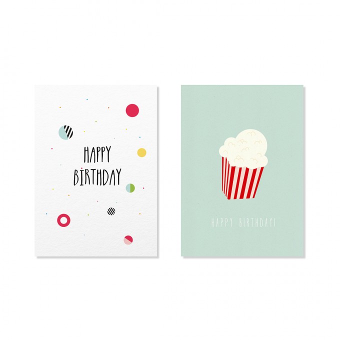 Edith schmuckes Papier "Happy Birthday - Postkarten Set"
2 Postkarten Edith schmuckes Papier "Happy Birthday - Postkarten Set"
2 Postkarten