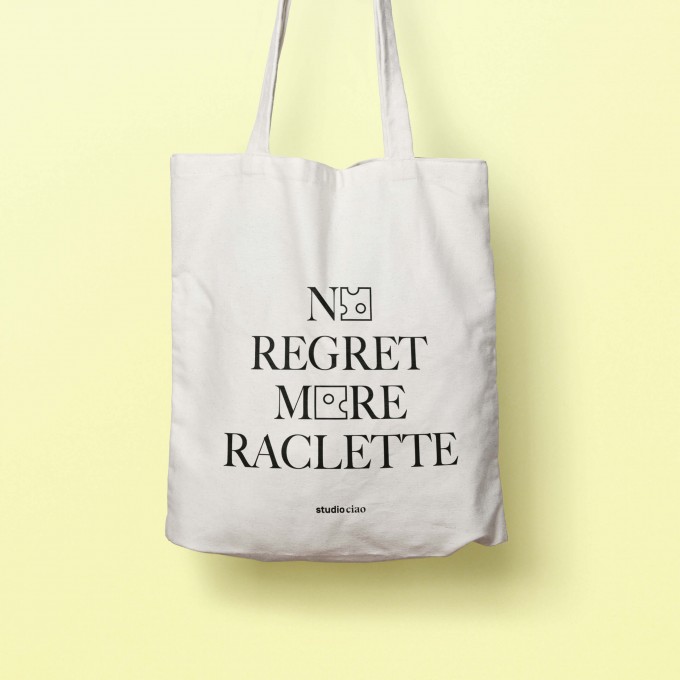 No Regret More Raclette Jutebeutel – studio ciao No Regret More Raclette Jutebeutel – studio ciao